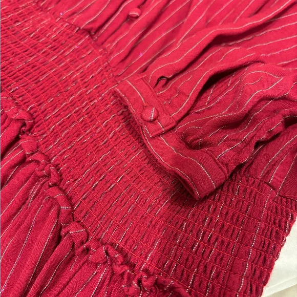 Rails Jasmine Red Mini Smock Dress in Messina Stripe Womens Small - Picture 8 of 11